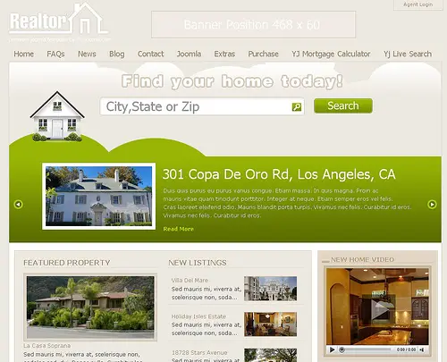 Realtor® - Joomla Real Estate Template