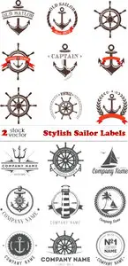 Vectors - Stylish Sailor Labels