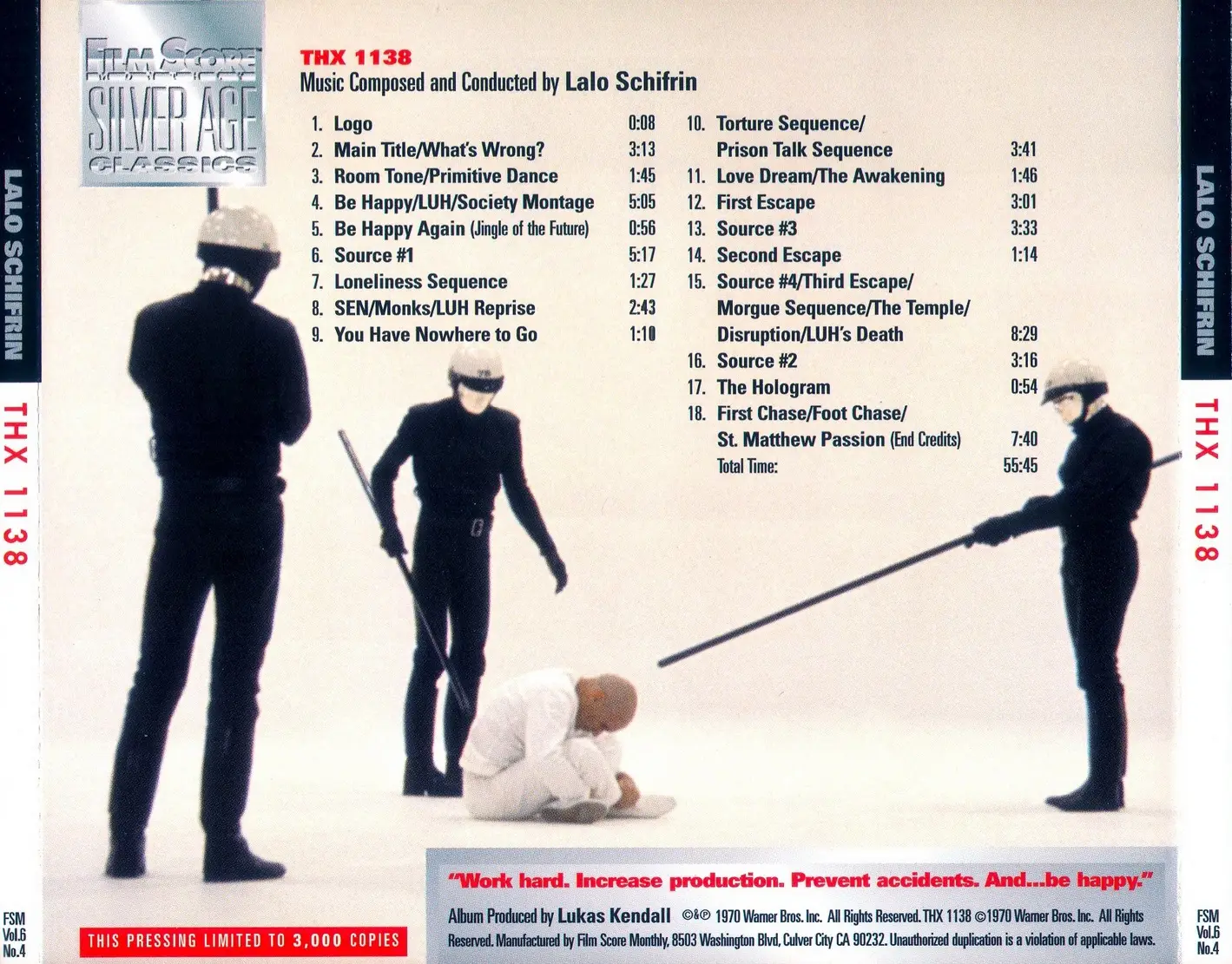 Lalo Schifrin - THX 1138 (1970) {Warner--FSM Vol. 6 No. 4 rel 2003}