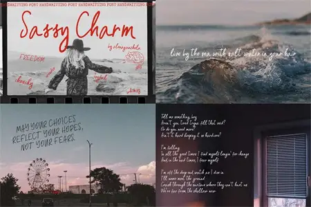 Sassy Charm Handwriting Font