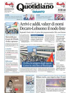 Quotidiano di Puglia Taranto - 13 Ottobre 2025