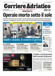 Corriere Adriatico Macerata - 6 Luglio 2025