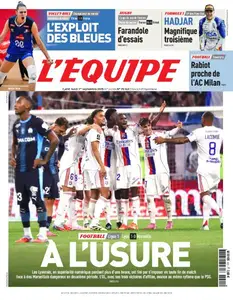 L’equipe du Lundi 1er Septembre 2025