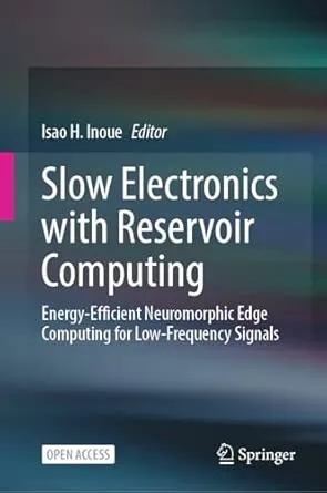 Slow Electronics with Reservoir Computing