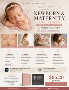 Greater Than Gatsby - The Newborn & Maternity Collection Photoshop Actions