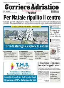 Corriere Adriatico Pesaro - 20 Novembre 2024