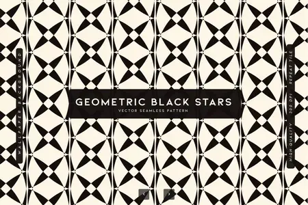 EE - Geometric Black Stars P6GXKPZ