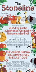 EE - Stoneline - Fun Cartoon Fonts 6NT5RNY