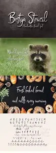 Bestya Stencil - Handwritten Font