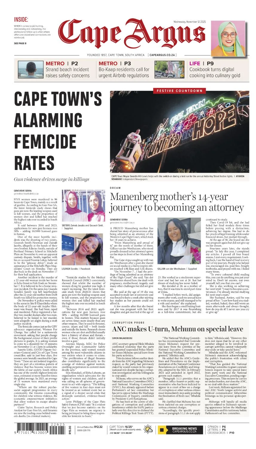 Cape Argus - 12 November 2025