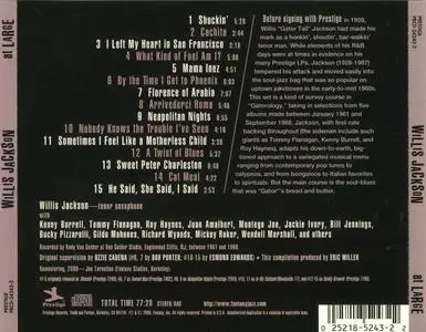 Willis Jackson - At Large (2000) {Prestige ‎PRCD-24243-2 rec 1961-1968}