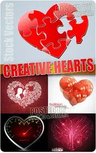 Creative hearts 2 - Stock Vectors