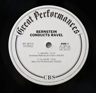 Leonard Bernstein - Conducts Ravel (1981) 24-Bit/96-kHz Vinyl Rip