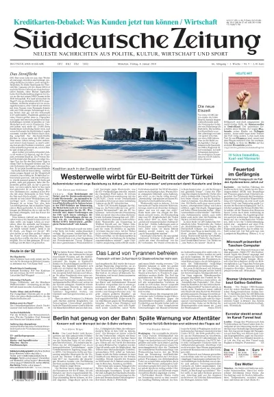 Sueddeutsche Zeitung vom 08.01.2010