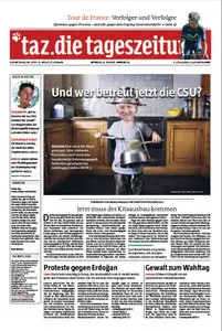 Tageszeitung TAZ vom 22 Juli 2015