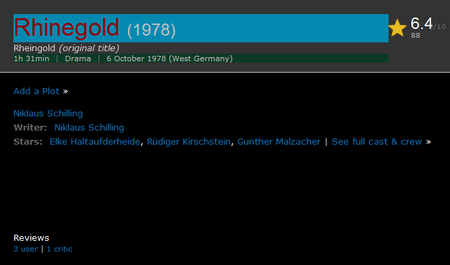 Rheingold / Rhinegold (1978)