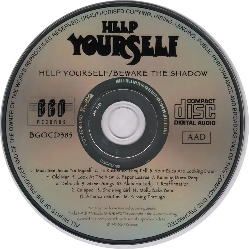 Help yourself 3. Help yourself Beware the Shadow 1972. Help yourself. Help yourself группа. Help yourself Ezekiel обложка.