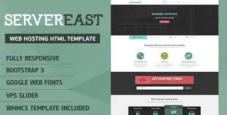 ThemeForest - ServerEast v1.2 - Web Hosting HTML Template