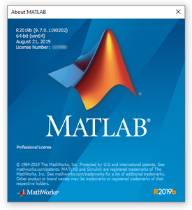MathWorks MATLAB R2019b v9.7.0.1190202