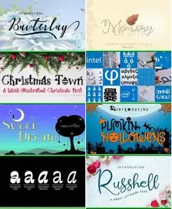 Fonts Bundle Vol.64 2018