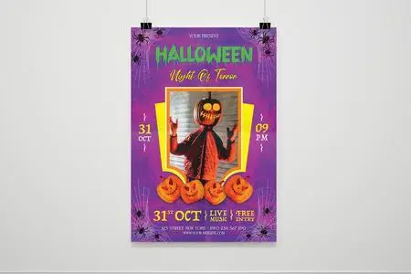 Halloween Party Flyer 8NHB89Q