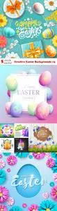 Vectors - Creative Easter Backgrounds 15