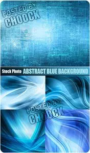 Abstract blue background - Stock Photo