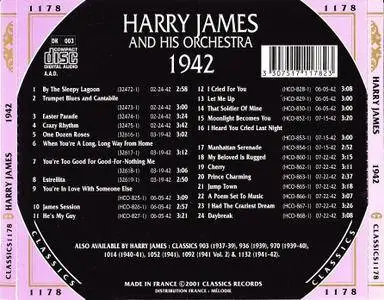 Harry James & His Orchestra - The Chronological Classics: 1942 (2001)