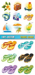 Stock Vector - Travel Icons