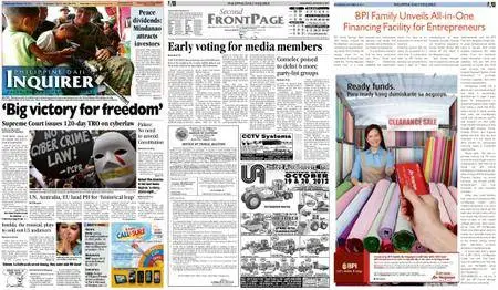 Philippine Daily Inquirer – October 10, 2012