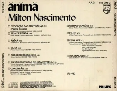 Milton Nascimento - Anima (1982) {Philips}