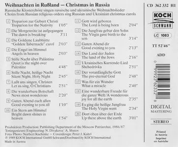 Christmas in Russia - Russian & Ukranian Christmas Carols