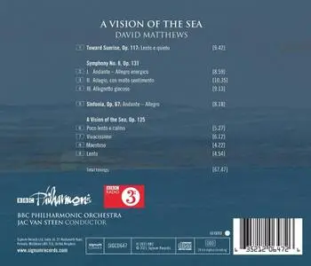 Jac van Steen, BBC Philharmonic Orchestra - David Matthews: A Vision of the Sea (2021)