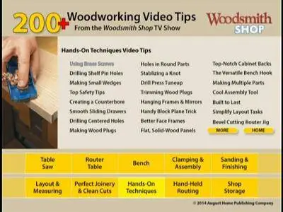 Woodsmith Shop 200+ Woodworking Video Tips & Techniques DVD