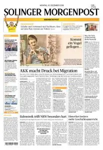 Solinger Morgenpost – 10. Dezember 2018