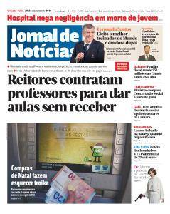 Jornal de Notícias - 28 de dezembro de 2016