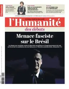 L'Humanite du Vendredi 5 et Dimanche 7 Octobre 2018