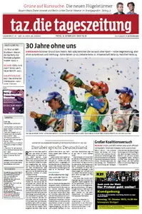 Tageszeitung TAZ vom 18 Oktober 2013