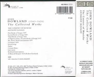 John Dowland - The Collected Works - The Consort of Musicke, Anthony Rooley (1997) {Decca--L'Oiseau-Lyre 12CDs}