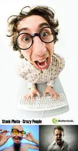 Stock Photo - Crazy people