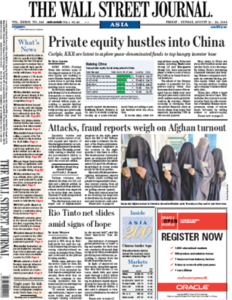 The Wall Street Journal Asia August 21-23 2009