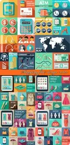 Shopping flat design vector
