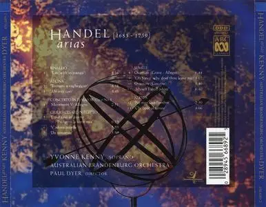 Yvonne Kenny, Paul Dyer, Australian Brandenburg Orchestra - George Frideric Handel: Arias (1998)