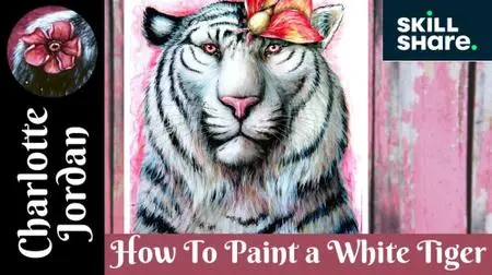 How To Paint A White Tiger in Acrylics