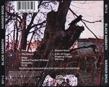 Black Sabbath - Black Sabbath (1970, US 1st Press, WB 1871-2)