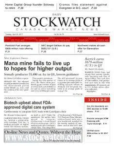 Stockwatch Daily - April 25, 2017