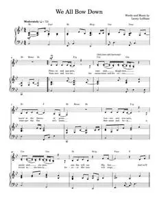 We All Bow Down - Lenny LeBlanc, Twila Paris (Piano Vocal)