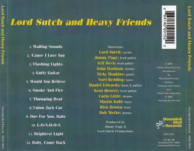 Lord Sutch and Heavy Friends - Lord Sutch and Heavy Friends (1970) [Remastered 2005]