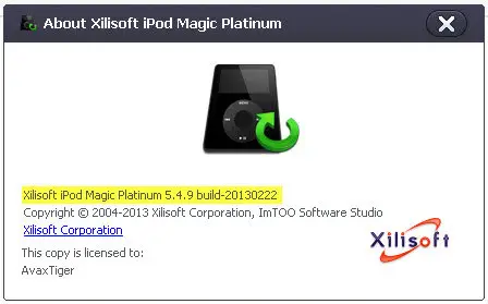 Xilisoft iPod Magic Platinum v5.4.9 Build 20130222