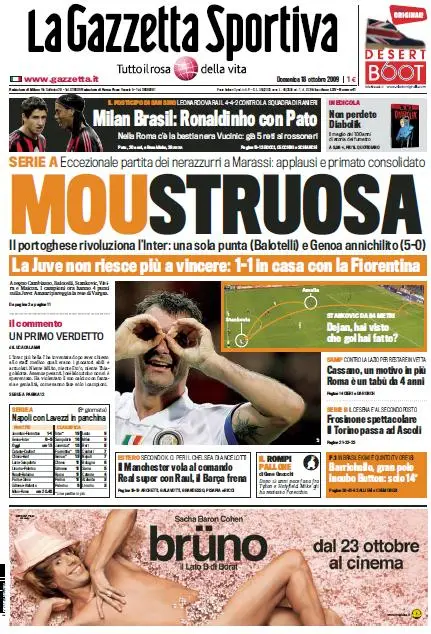 La Gazzetta dello Sport (18-10-09)